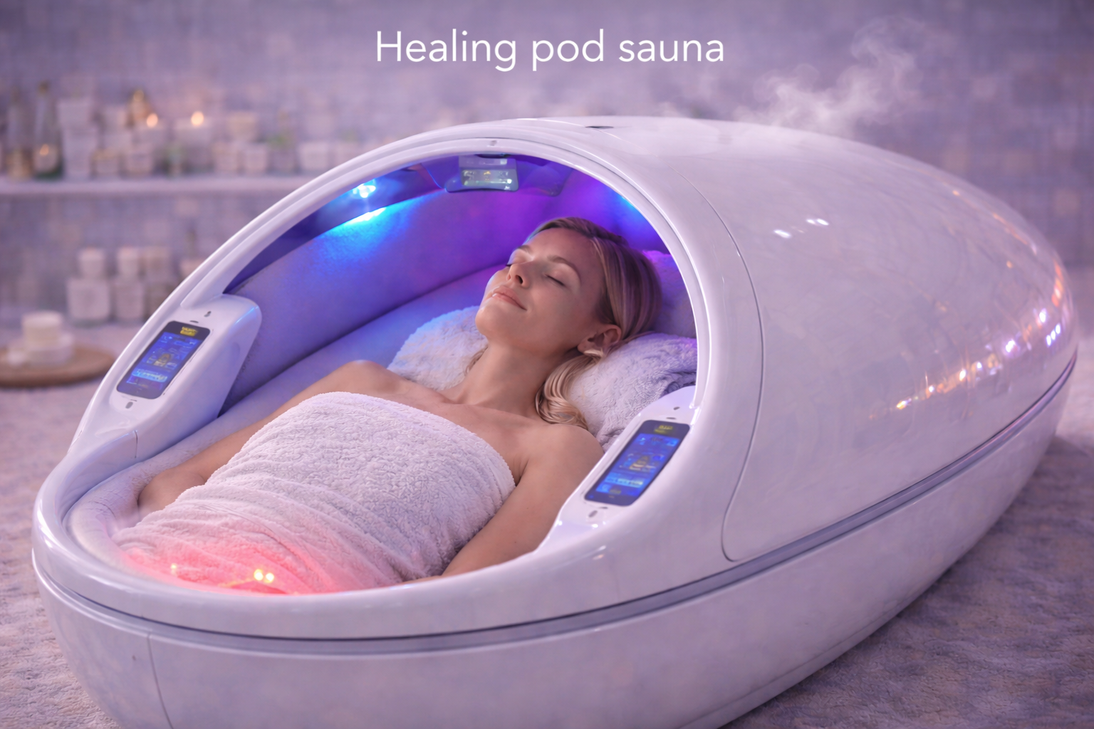 Healing pod sauna